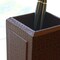 Dacasso Brown Crocodile Embossed Leather Pencil Cup AG-2010 - alternate 4